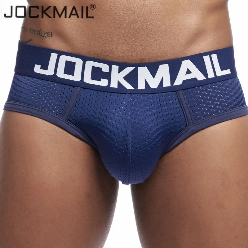 JOCKMAIL Mesh Men Underwear Sexy Men Briefs Breathable Summer men\'s clothes Male Panties Underpants men Shorts