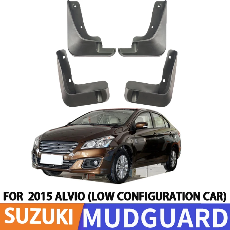 For 2014-2017 Suzuki Qiyue Comfort Low End ALIVIO Car Tire Fender Splash Guard Front and Rear Wheel Fenders 4pcs