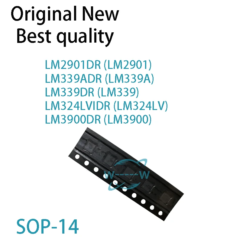 (10 PCS)NEW LM2901DR LM2901 LM339ADR LM339A LM339DR LM339 LM324LVIDR LM324LV LM3900DR LM3900 SOP-14 IC CHIP