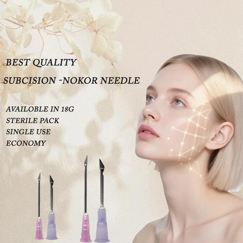 

100pcs/box Available in 18G Sterile pack，Single use Economy，SUBCISION -NOKOR NEEDLE BEST QUALITY