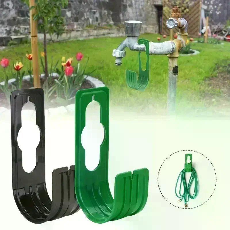 Garden Hose Reel Bracket Holder Wall Mounted Faucet Water Pipe Organizer for Outdoor Yard Storage Convenience