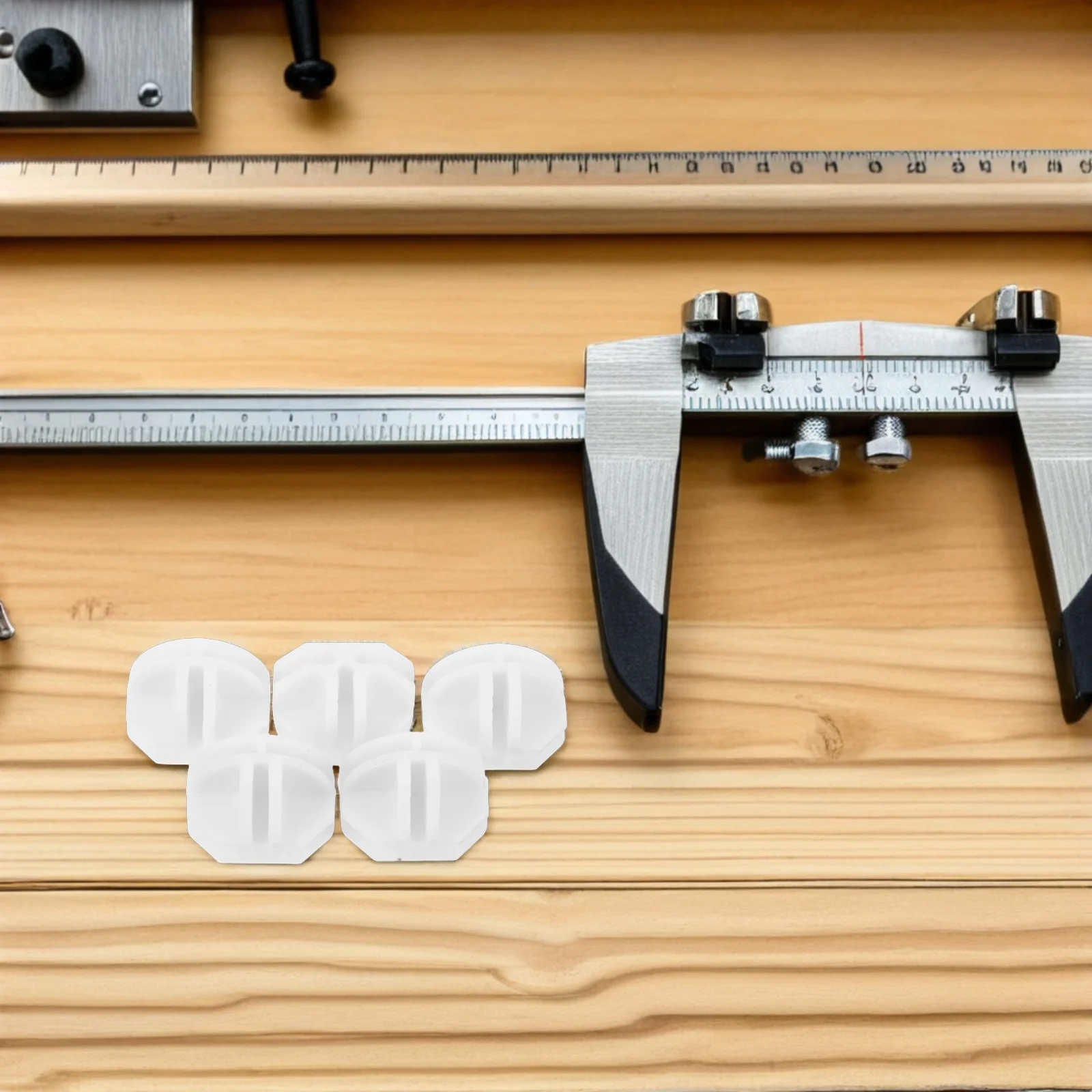 

50 Pcs Semi-circle Clamp Plastic Clips Metal Organizer Connector Cube Storage Accessories Shelf Wire Child