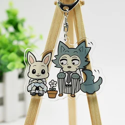 Japan Anime BEASTARS Legoshi Louis Haru Juno Jack Acrylic Figure Keychain Pendant Cosplay Charm Itabag Cartoon Keyring Xmas Gift