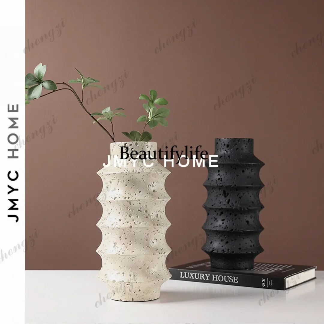 10Retro Italian resin dry vase ornament coffee table bar table flower ware model room living room