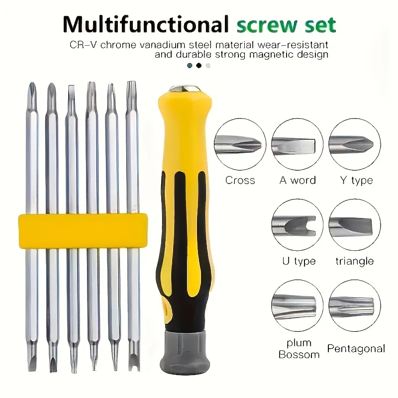 2026 7-in-1 Precision Screwdriver Set Premium Durable Repair Tools Ideal Holiday Or Desk Gift - Detail Angle #05