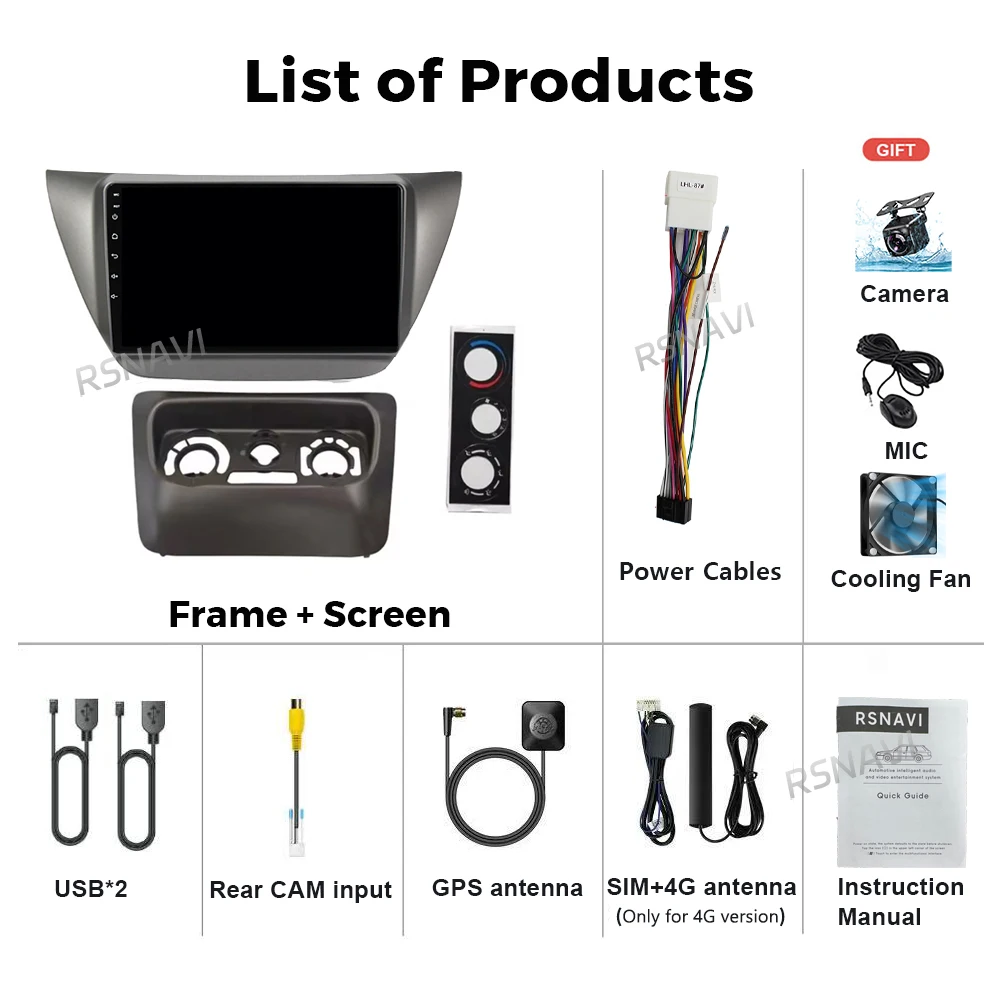 Android 16 Carplay Auto 2K Screen Car Radio Multimedia Player For Mitsubishi Lancer 9 CS 2000 - 2010 DSP Autoradio Stereo 2din 