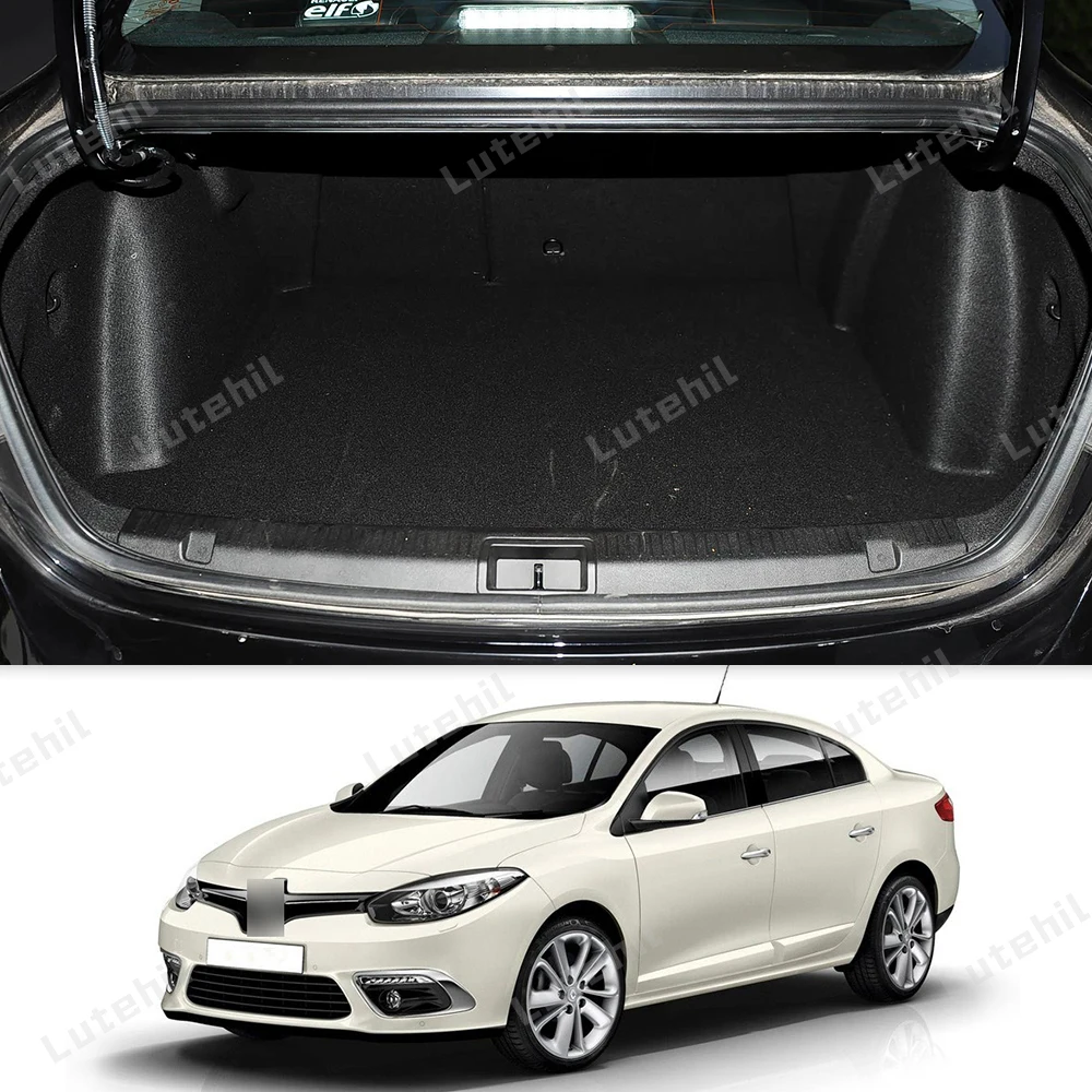 Cargo Liner For Renault Fluence 2011-2017 Car Trunk Mats Carpet With Backrest Protectors Cargo Mats Accessories Waterproof