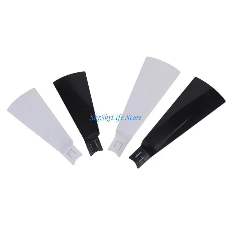 E65E 6Pcs ABS Fan Blade For E27 Fan Light Replacement Small Ceiling Fan Easy Installation for Kitchen Bedroom Basement