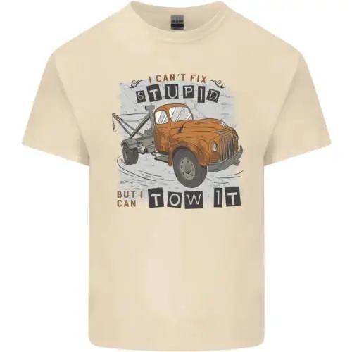 I Can Tow It Funny Towing Truck Operator Mens Cotton T-Shirt Tee Top