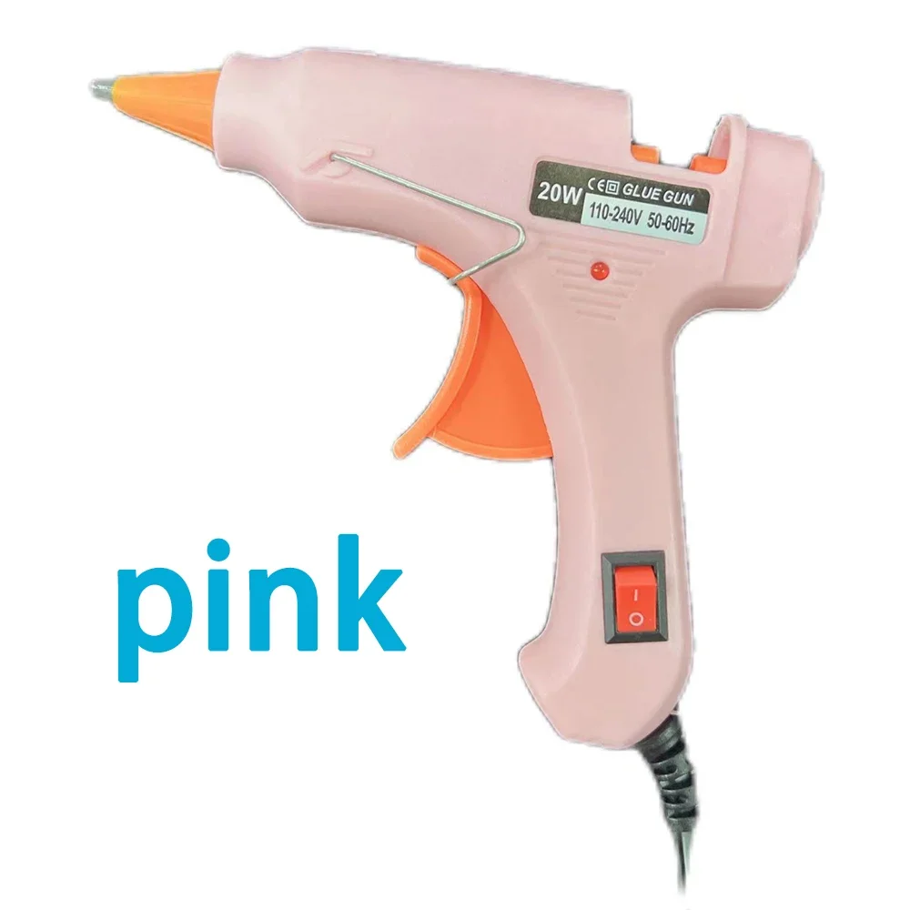 20W Hot Melt Glue Gun - Mini Home Industrial Gun - Firmly Bonds Metal, Wood, Ceramic, Leather and Other Strong Materials