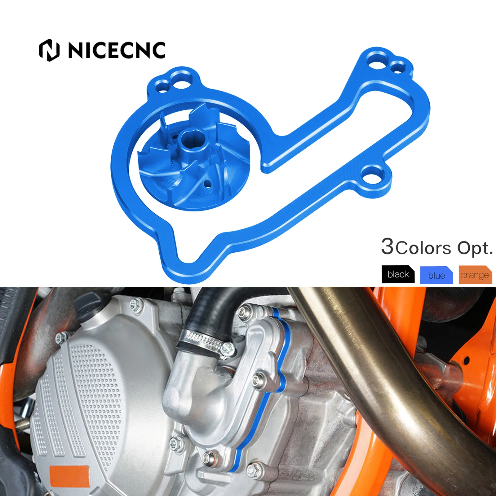 NiceCNC For Husqvarna FE250 FE350 2017-2023 FX350 2019-2022 FC 250 350 450 2016-2022 Oversized Water Pump Impeller Cooler Kit