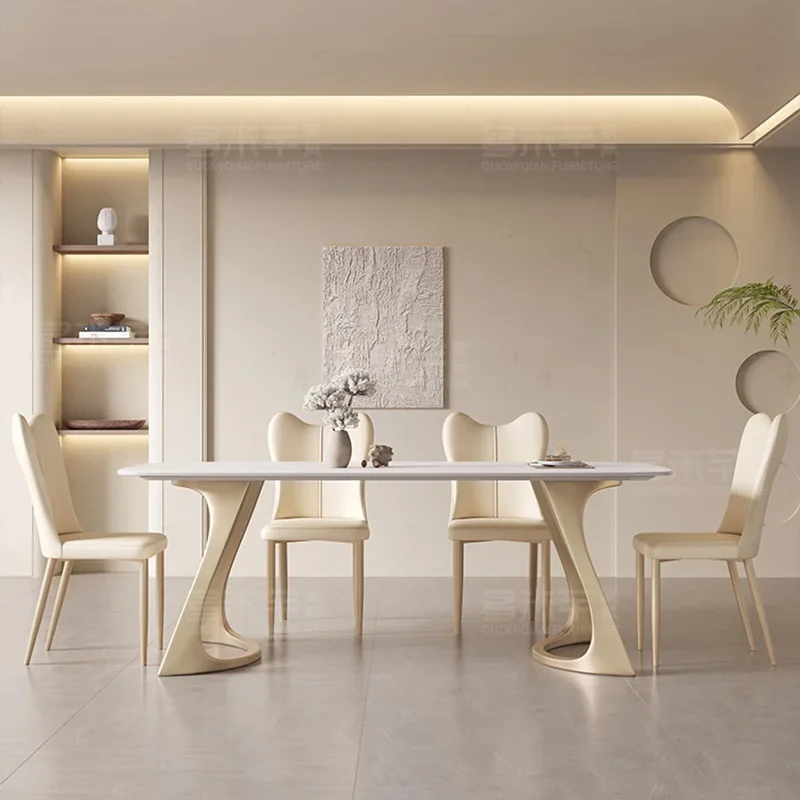 Small Restaurant Table Coffee Salon Modern Outdoor Center Dining Table Set Desk Dressing Balcony Comedor Kitchen Furniture