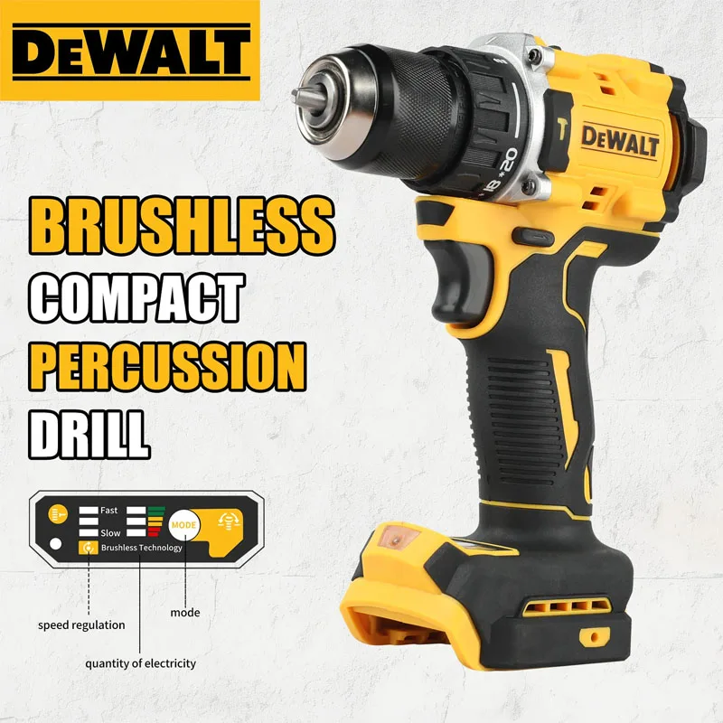 

Аккумуляторная бесщеточная ударная дрель-шуруповерт DEWALT DCD805 20V Max, высокопроизводительный инструмент (без аккумулятора и зарядного устройства) для профессионалов и любителей DIY