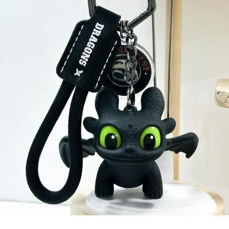 كيفية تدريب التنين الخاص بك بلا أسنان المفاتيح أفخم دمية دمية قلادة توهج الإبداع هدية عيد ميلاد الكرتون جديد Kawaii