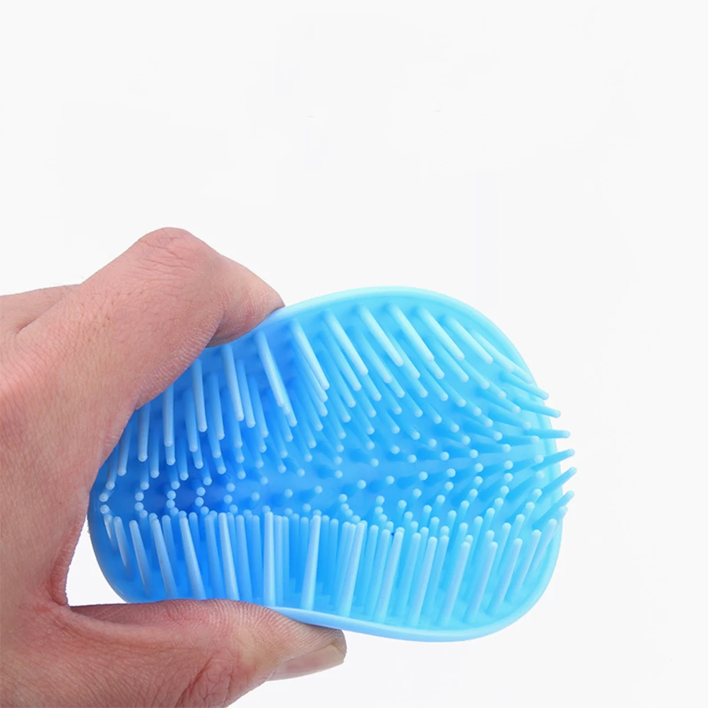 

4Pcs Shampoo Brush Flexible Silicone Scalp Massage Comb Deep Clean Hair Brush Shower Bath Tool for Barber