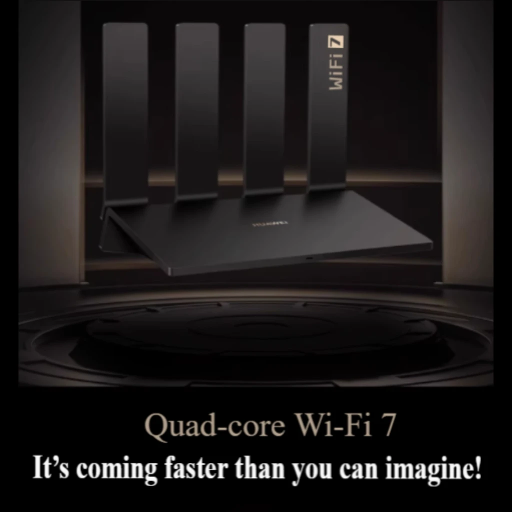 Huawei Router BE7: Wi-Fi 7, 6500Mbps, Ultra-thin Film Antenna, Dual 2.5GE Ports, Gigabit, Home Use, Strong Wall Penetration