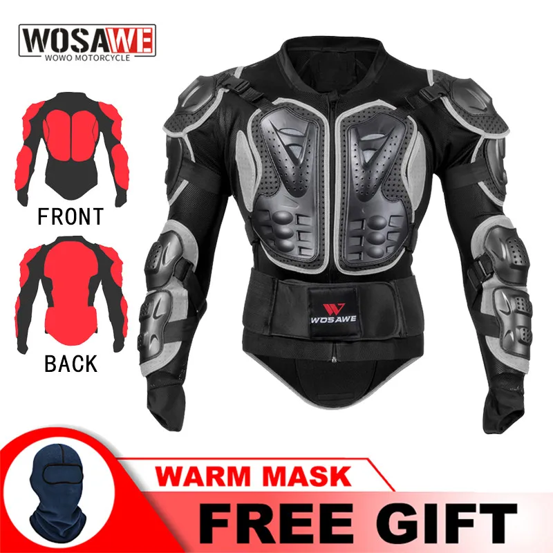 

WOSAWE Motorcycle Armor Full body for Men Racing Motocross Motorcycle Body Armor Portector Jacket Protective Gear