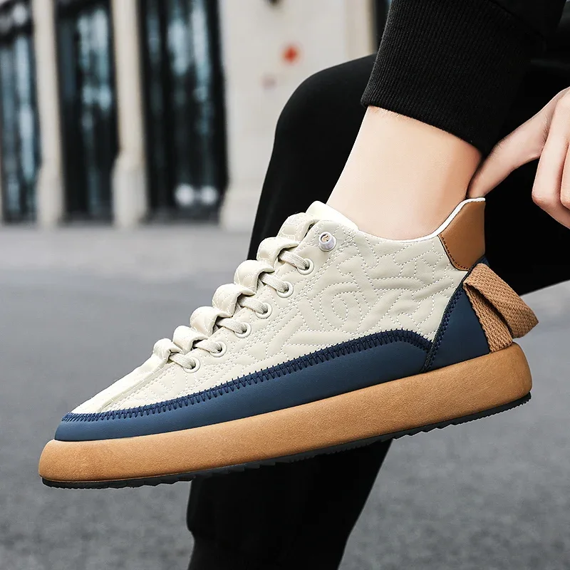 Men\'s Shoes Spring and Summer Canvas Breathable Casual Board Shoes Men\'s 2024 New Fashion Trend Low White Shoes Sneakers