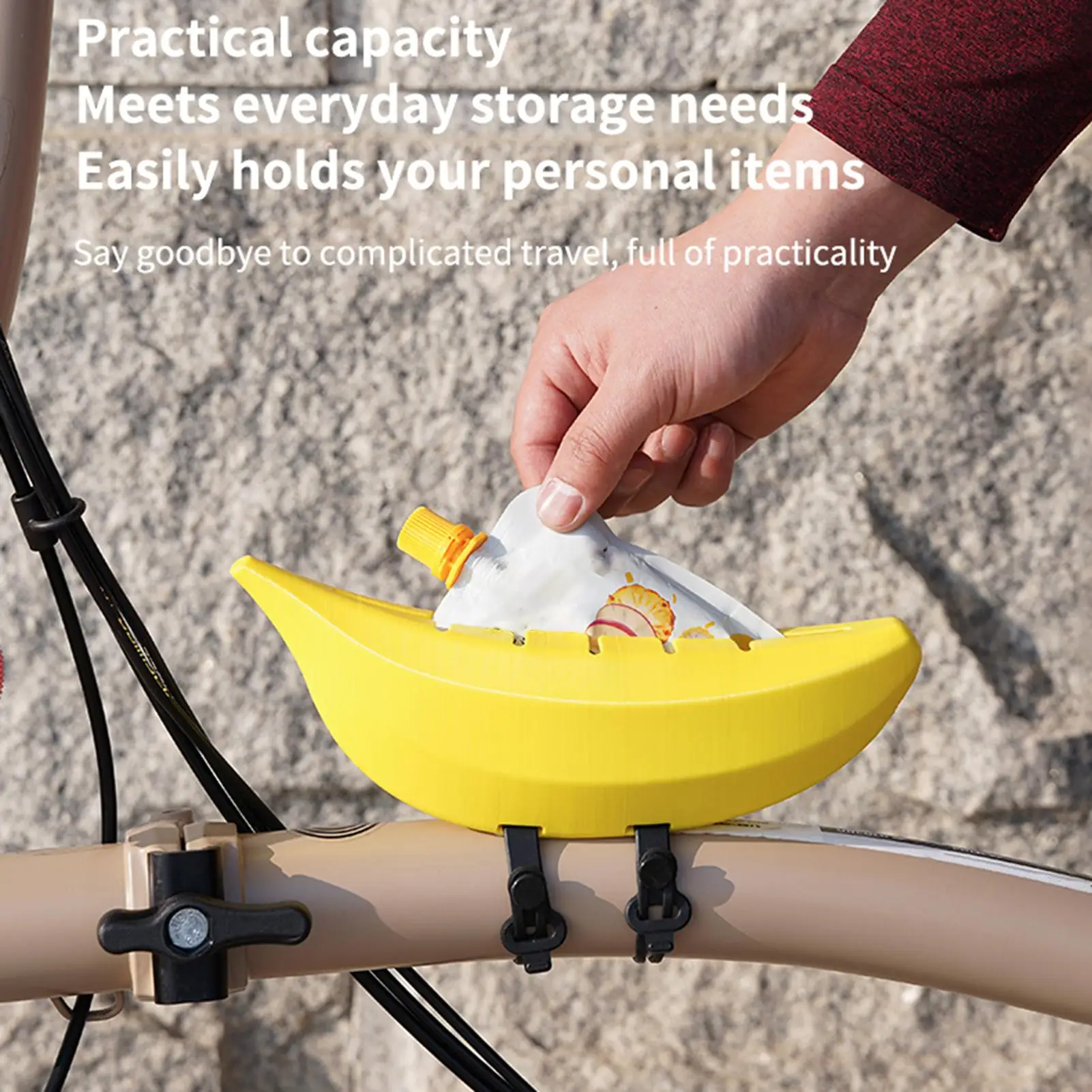 

Fruit Shaped Bicycle Top Tube Pack Adjustable strap Bike Frame Bag for Road Mountain Trail Touring Commuting Workout