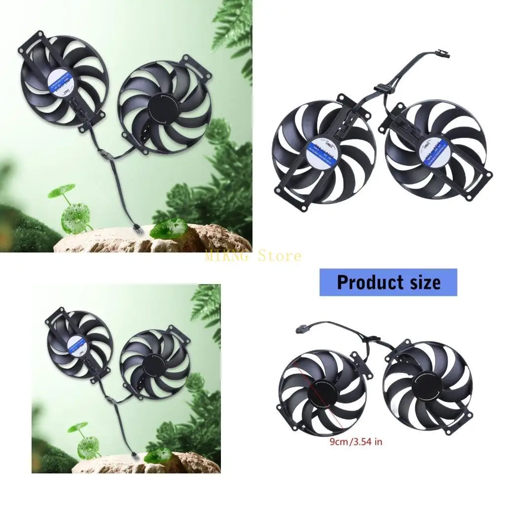 

Coolers Fan for RX6600 6600XT 6700XT VGA Fan Graphics Card Cooling Fan 12V 6Pin best sale