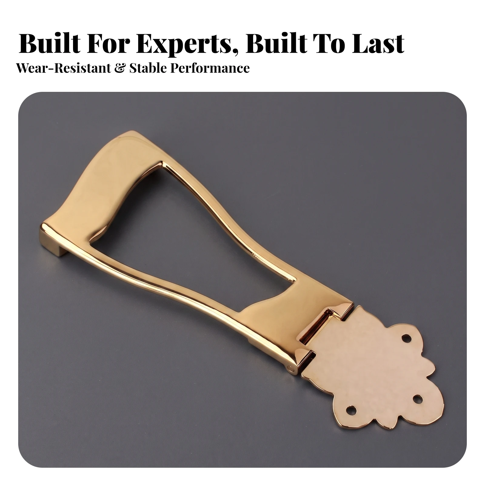 Tailpiece Bridge Decorative Guitar Tailpiece with Flower End Plate Hardware Slim for Luthier, Instrument Repair