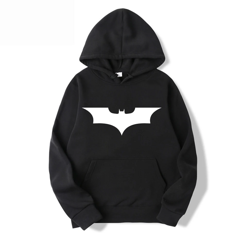 2026 Bat-Hero Grafik-Druck Herren-Hoodie, Lässiger Bequemer Langarm-Streetwear-Pullover mit Weitem Schnitt – Detail 4