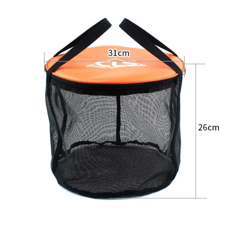 30L Portable Bucket Water Storage Bag Storage Bag Waterproof Water Bag Fishing Folding Portable Sink Mop Bucket