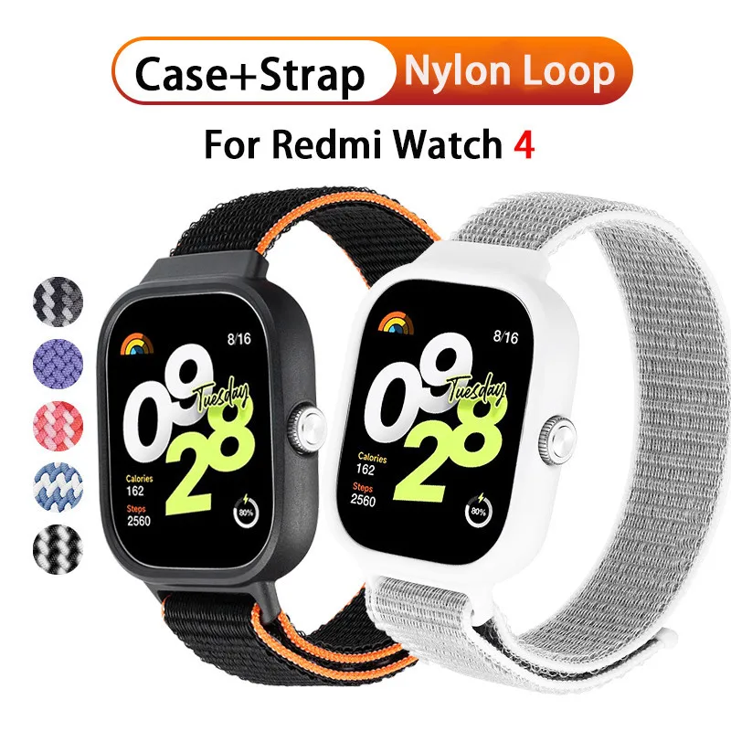 สำหรับ redmi Watch 4สายรัดอุปกรณ์เสริมเคสไนล่อนห่วงหัวเข็มขัดพลาสติกสายรัดข้อมือกีฬา redmi ฝาครอบ Watch4