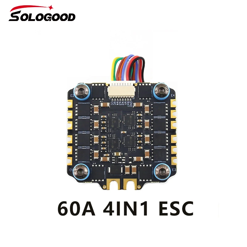 SoloGood F722 Flight Controller V1.0 BLHeli_S 60A 30.5*30.5mm Flight Stack Suitable for FPV X8 Drone