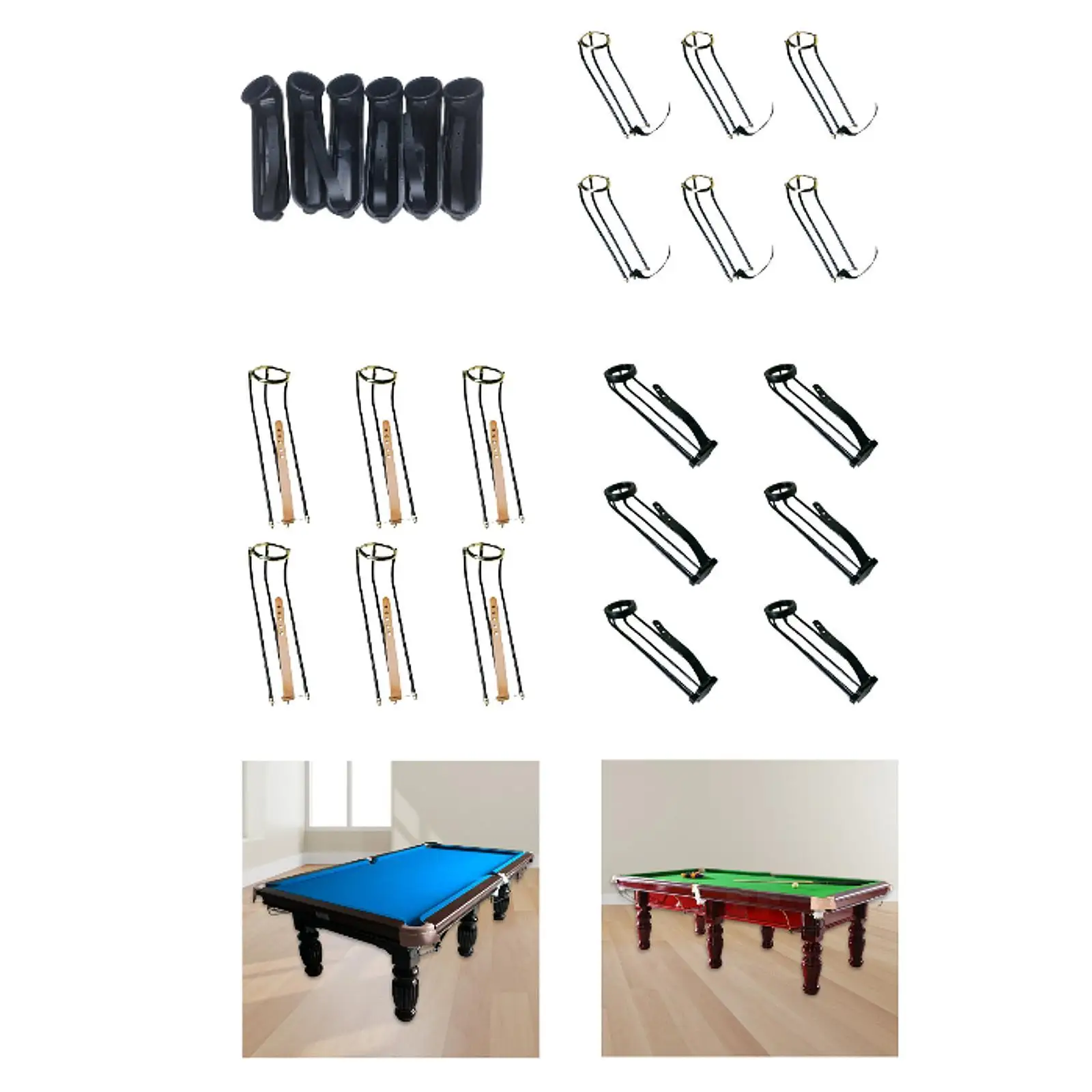 

6 карманных направляющих для бильярдного стола для 8 мячей и китайского бильярдного стола, легкие аксессуары, сменные направляющие для бильярдного стола