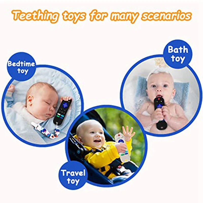 Soft Silicone Teething Toys For Babies, Baby Molar Teether Chew Toys 6-12 Months 2Pc