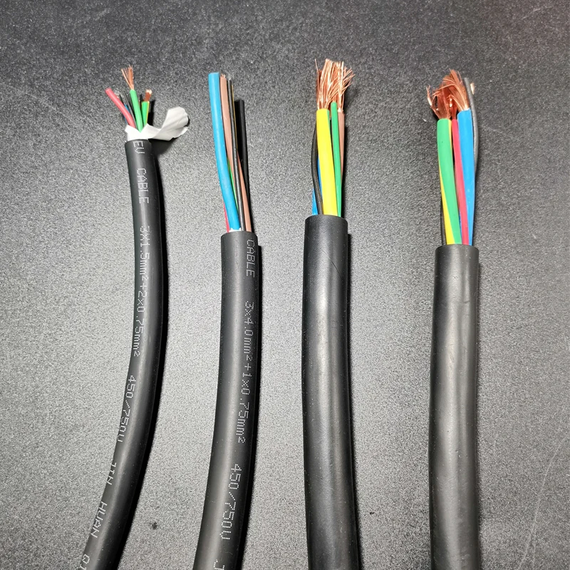 EV Cable EV New Energy Charging Cable TPE 4Core 5Core Pure Copper Charging Pile Charging Gun Connecting Wire Power Wire 125℃