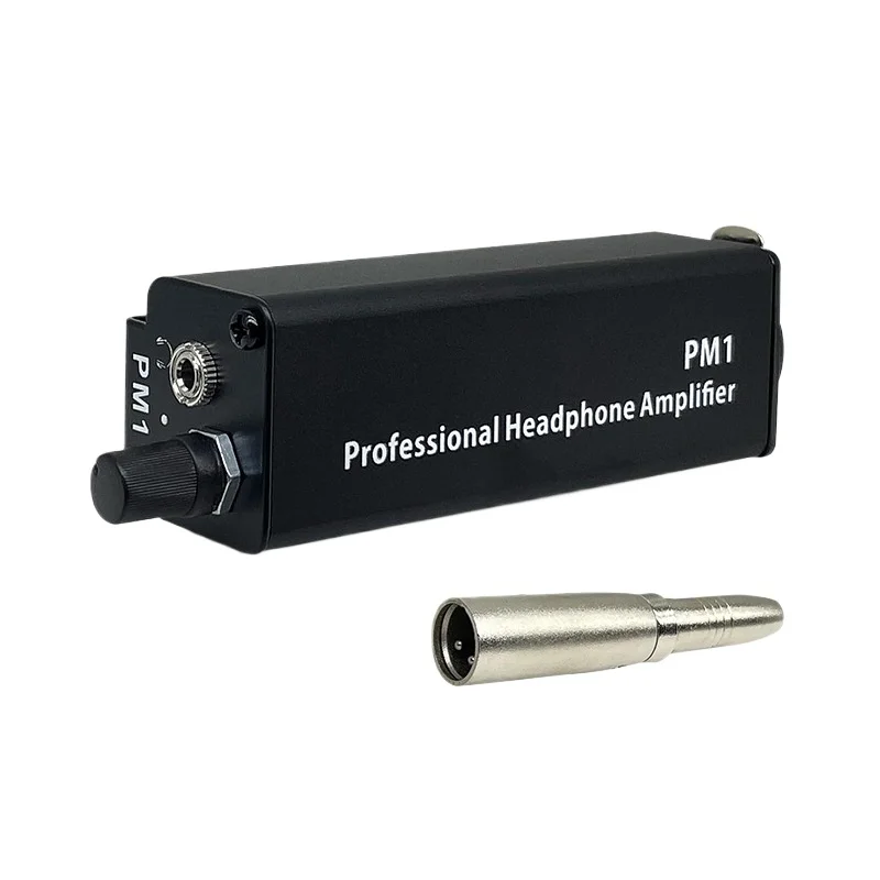 PM1 Portable Single Channel Headphone Amplifier Headphone Amplifier XLR Canon to 3.5MM Monitor AMP-1