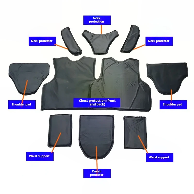 2025 Fully Protective Ud Weftless Fabric Pe Bulletproof Chip Polymer Polyethylene Inner Liner Bulletproof Vest