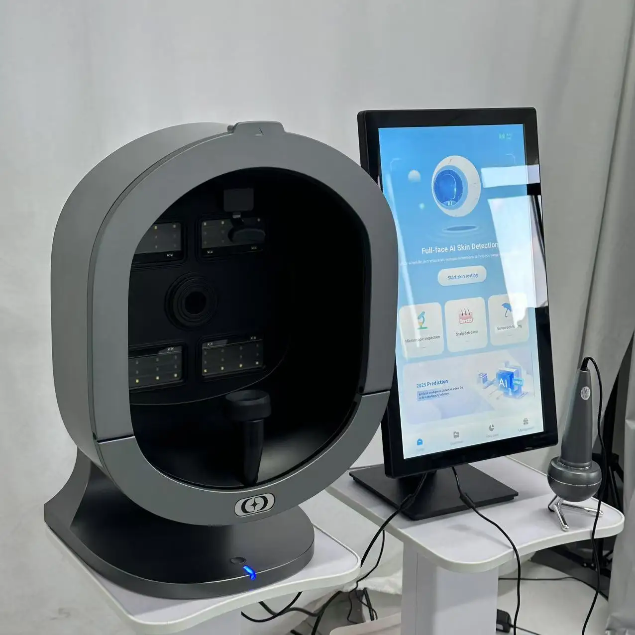 

Skin Analysis 3D Hair Detection AI Facial Skin Analyzer Detection Skin Problem Five-Dimensional DetectionProfessional Analysis