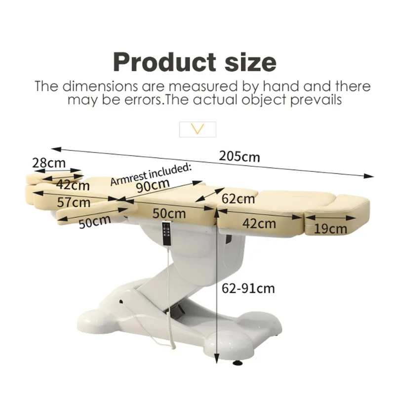 Beauty Salon Electric Adjustment Lifting Beauty Bed Multi-functional Tattoo Beauty Salon Massage Tattoo Embroidery Bed