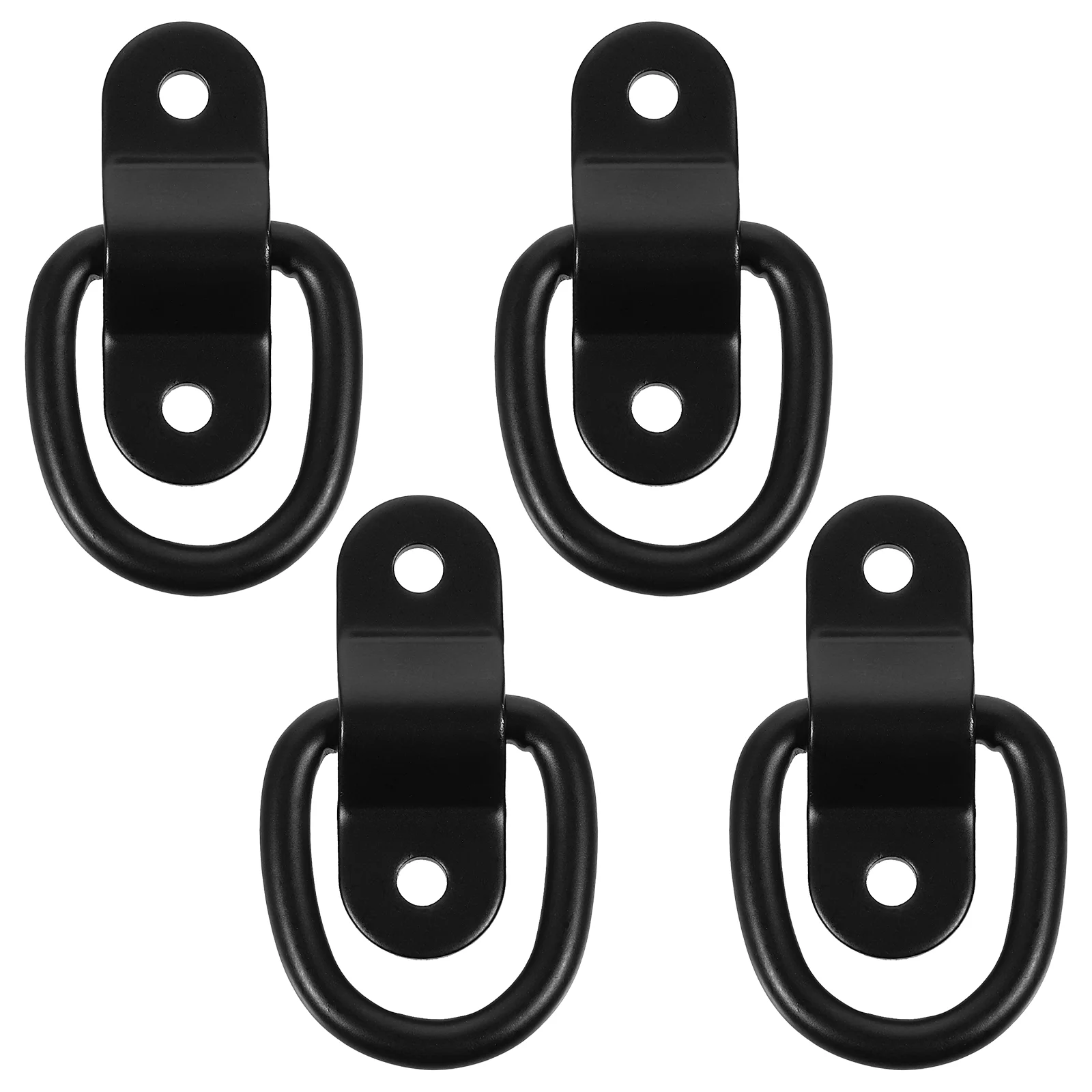 

4 Pcs Pull-tab Buckle Hooks Heavy Duty Reusable Anchor D-ring Trailer Tie Downs Lashing Rings