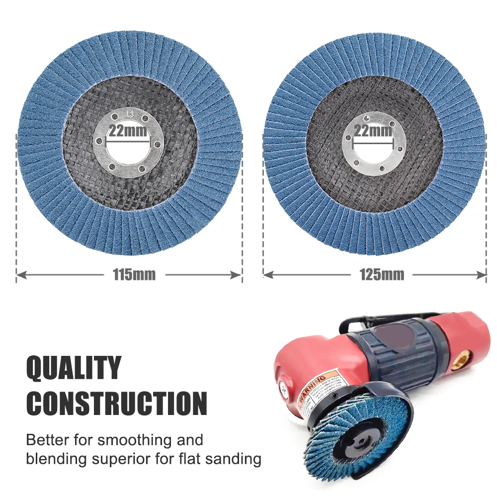 Cmcp 115/125mm Klappens chleif scheibe für Winkels chl eifer 40-400 Schleif klappens ch eiben Metall Holz Schleif werkzeuge Schleif scheibe