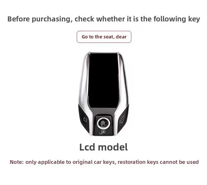 For BMW LCD Key Protection Cover 7 Series 730li 740 New  535le Shell 8  6 5 Series GT Package X5X7 Car Buckle Full Package