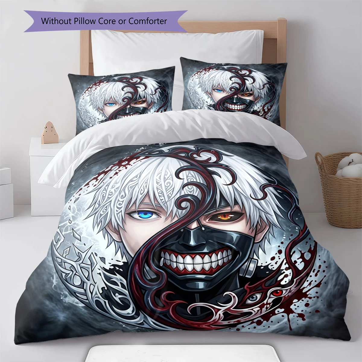 Tokyo Ghoul Soft Comfortable Duvet Cover, Children Bedding Gift,Size  Various Sizes -HE136