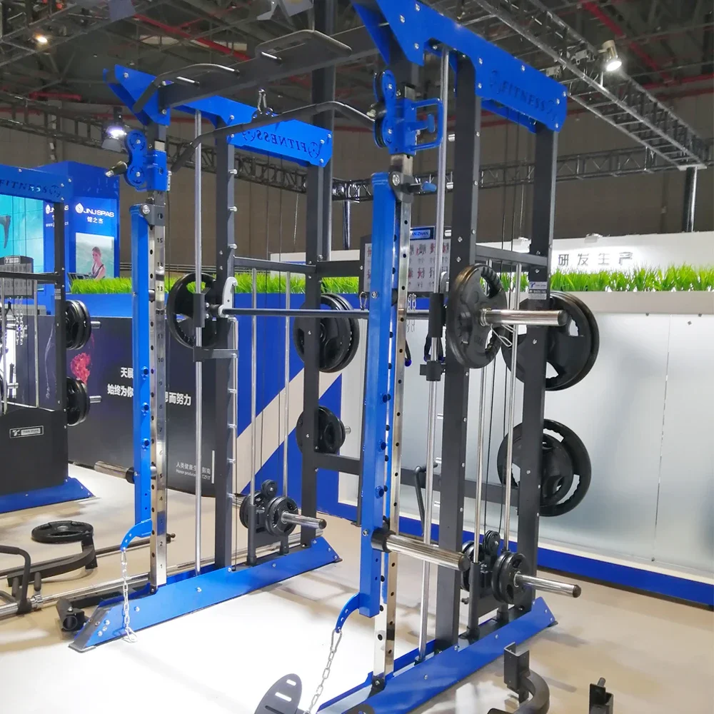 

zz Professional Gym Equipment Squat Rack Multi Functional Smith Machine With Power Cage