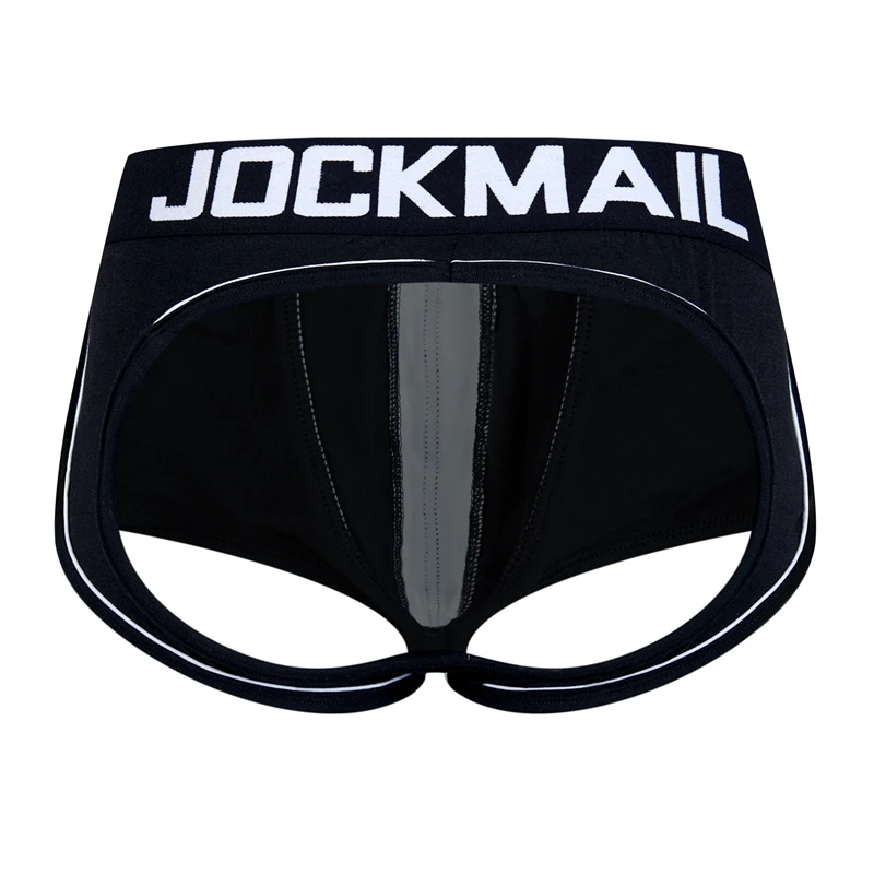 Jockmail Sexy Men Underwear Boxers Jockstrap Bare Buttocks Panties Penis Male Panties Shorts Bulging Bag Soft Gay Underwear