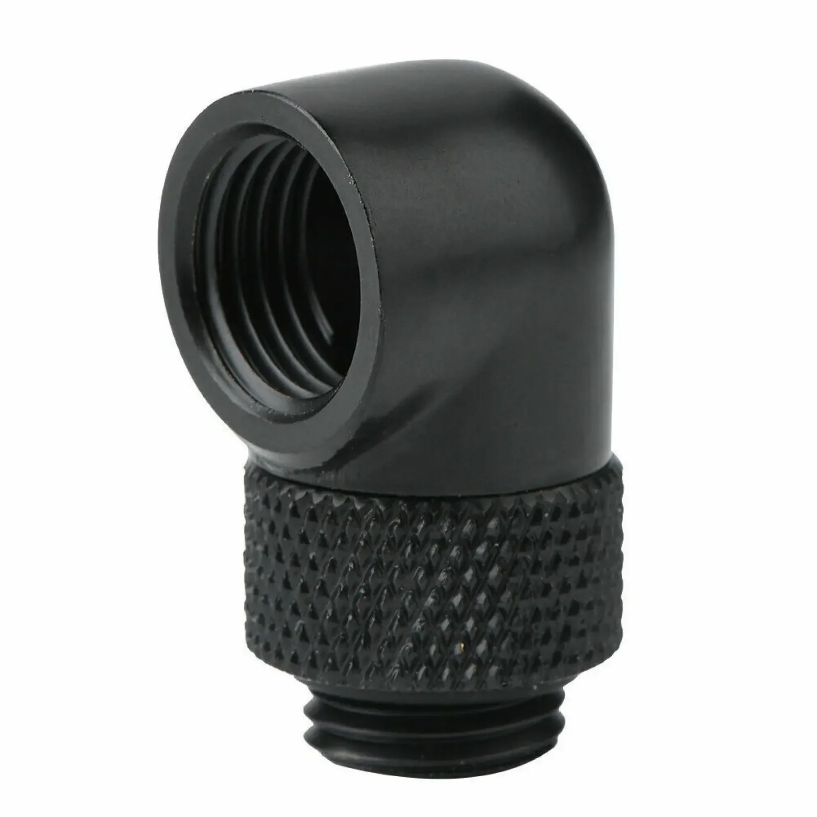 

PC Water Cooling G1/4 Threaded 90 Degree Swivel Fitting PC Water Cooling G1/4 Threaded Elbow Connector