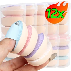 Finger Cotton Candy Powder Puff Soft Air Cushions Thick Cosmetic Puffs Foundation Concealer Blush Face Detail Wet Dry Use Makeup
