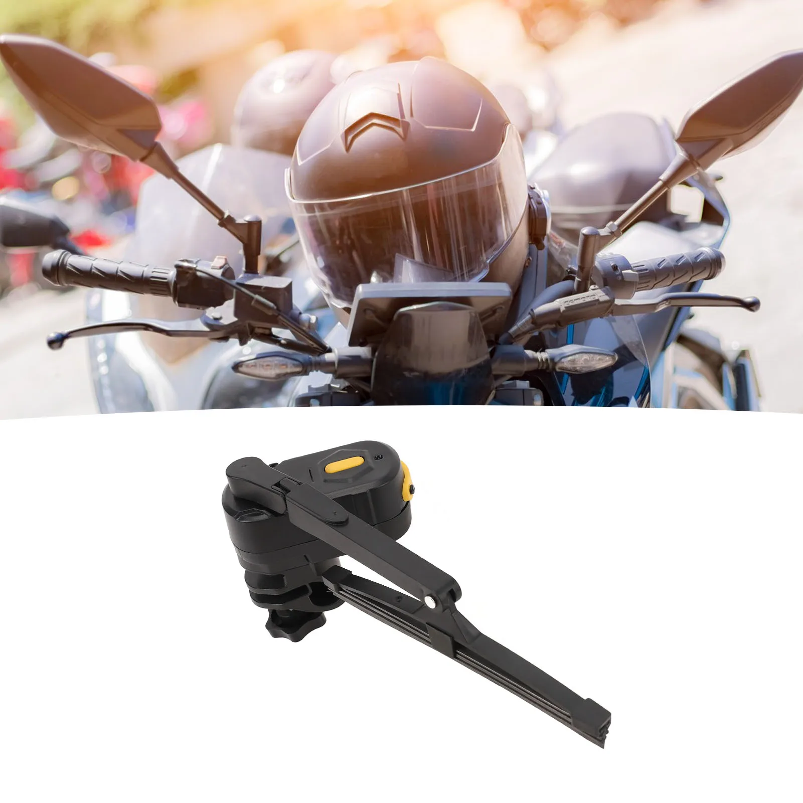 

Motorcycle Windscreen Wiper 2 Speed Adjustable Motorcycle Helmet Wiper Water Resistant 170 Degree Wiping for Electric Bike