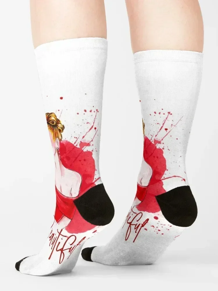 جوين ستيفاني. أنا جميل. جوارب عيد الميلاد والهالوين والهوكي للرجال من القطن عالي الجودة جوارب رجالية فاخرة للنساء