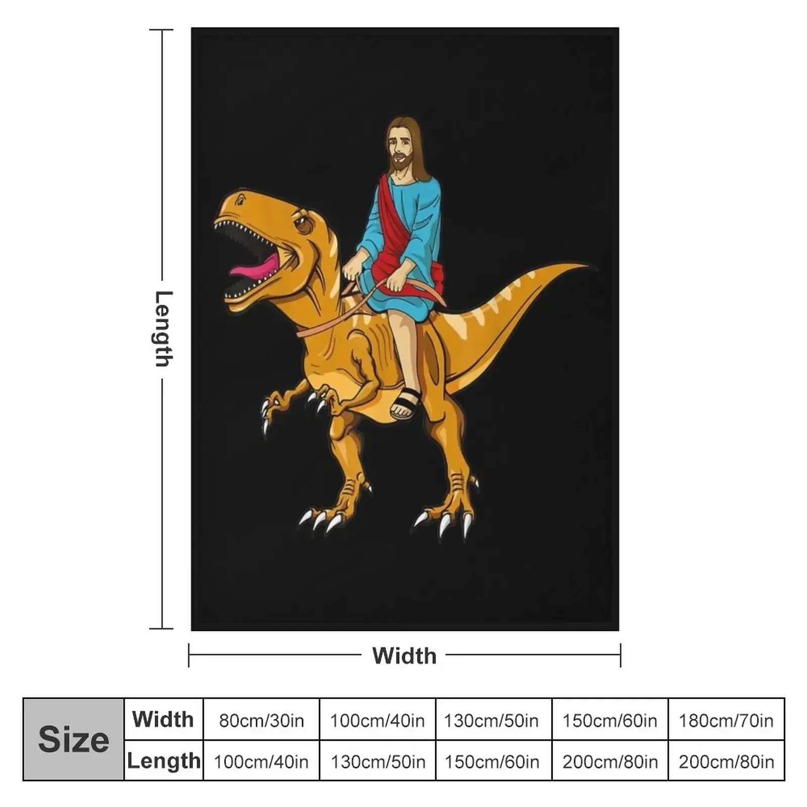 Funny Parody Jesus Riding Dinosaur Cute meme dino Throw Blanket blankets ands Soft Plush Plaid Blankets