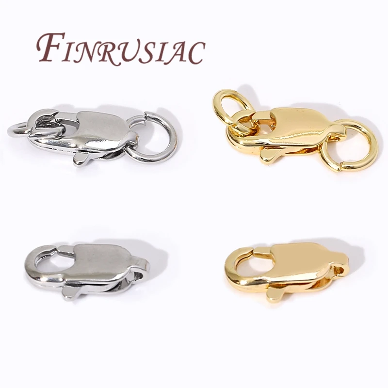 18K vergoldete Karabinerverschlüsse für Armbänder, Federverschlüsse für Schmuck, DIY-Schmuckherstellungszubehör, Verbinderverschluss-Zubehör – Detail 15