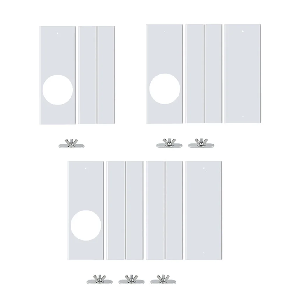 Defletor de vento selado do condicionador de ar móvel, faixa telescópica ajustável, HVAC Systems Parts, 2 pcs, 3 pcs, 4pcs