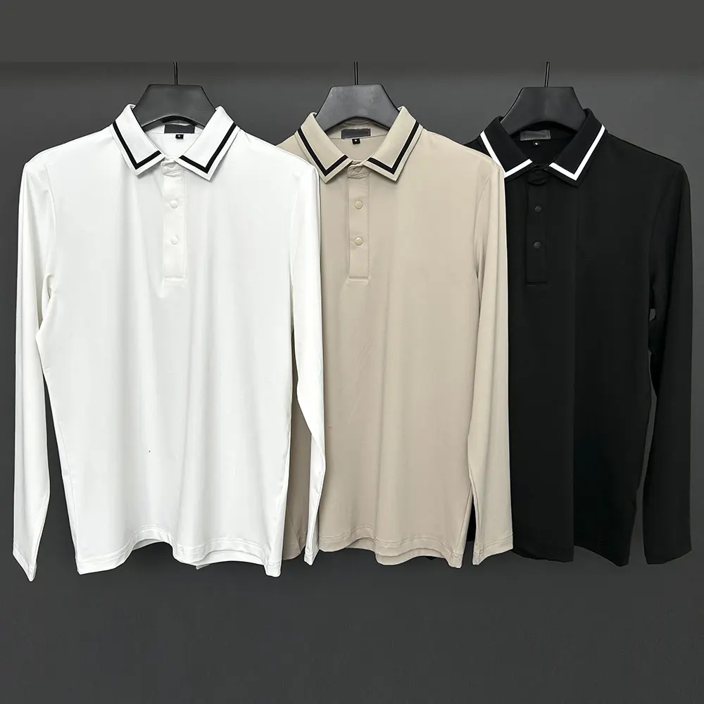 

2025 New Golf Men's Autumn/Winter Velvet Long Sleeve T-shirt, Comfortable, Skin friendly, Warm, Free Shipping